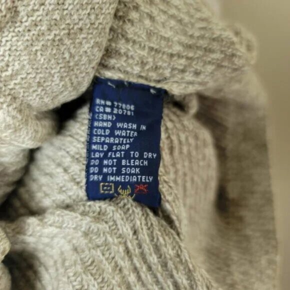 Tommy Hilfiger Men's Sweater Vest Vintage Button Front Knit Size L - Picture 9 of 10